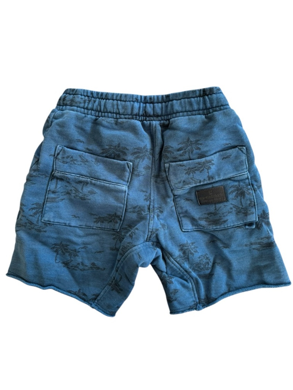 Munsterkids Island Boy Track Denim Fleece Shorts - Picture 4 of 4